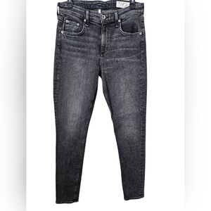 Rag & Bone Cate Mid Rise Skinny Gray/Black Size 30
